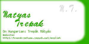 matyas trepak business card